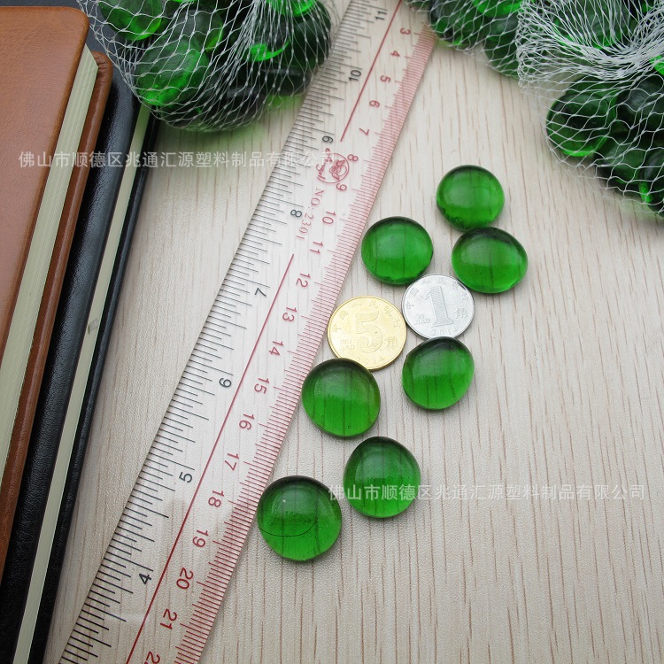 F系列JF深綠扁珠17-19MM標尺圖